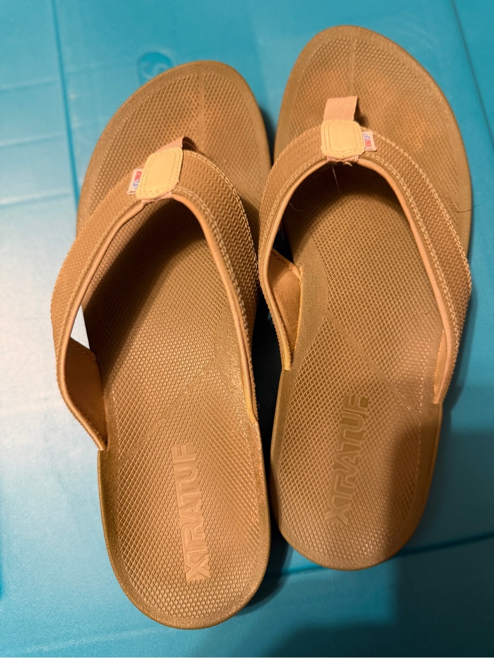 XTRATUF Women’s Tan Flip-Thong Sandals — Everyday Comfort